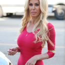 Former Playboy model Shauna Sand is spotted on trendy Robertson Blvd in Los Angeles, CA