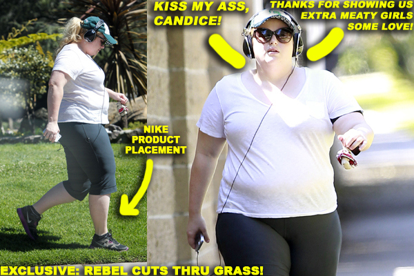 Rebel Wilson takes to Griffith Park in Los Angeles for some exercise as she is spotted going for a walk
