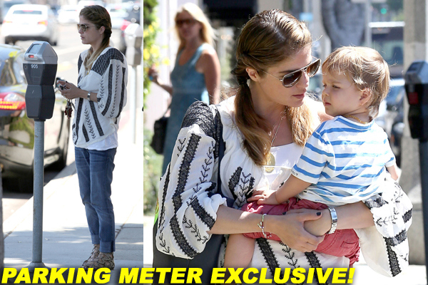 Actress Selma Blair takes baby Arthur for a doctor's appointment in Los Angeles