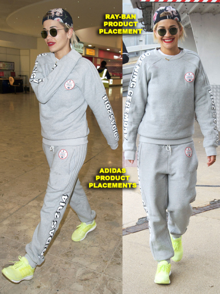 Rita Ora Lands In London