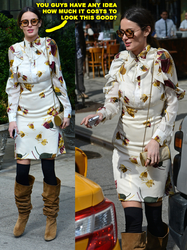 Nicole Trunfio goes out to grab some lunch in the East Village