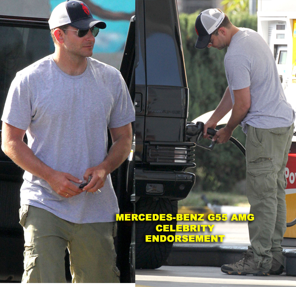 Exclusive... Bradley Cooper Getting Gas In Santa Monica