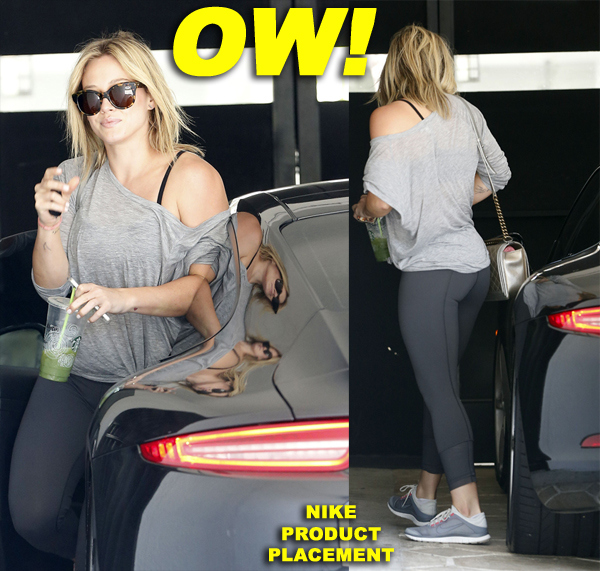 Exclusive... Hilary Duff Gets Her Workout In