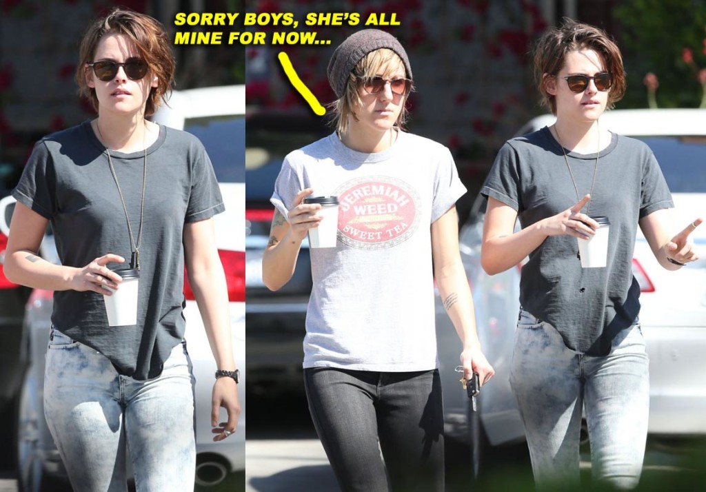 Exclusive... Kristen Stewart & Alicia Cargile Get A Morning Coffee