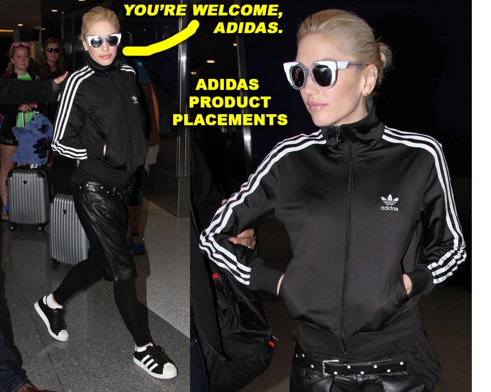 Gwen Stefani Catches A Flight At LAX