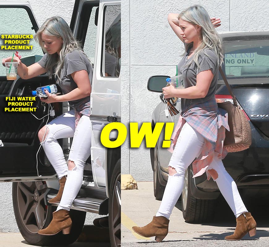 Exclusive... Hilary Duff Heads To The Studio