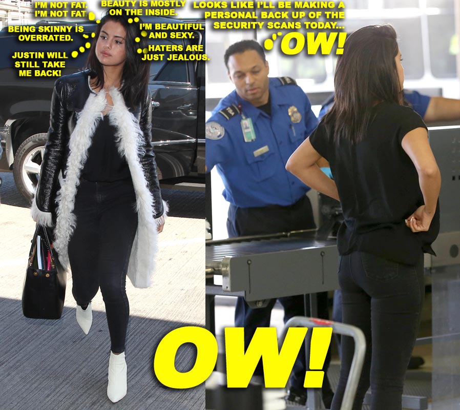 Selena Gomez Catches A Flight At LAX Airport