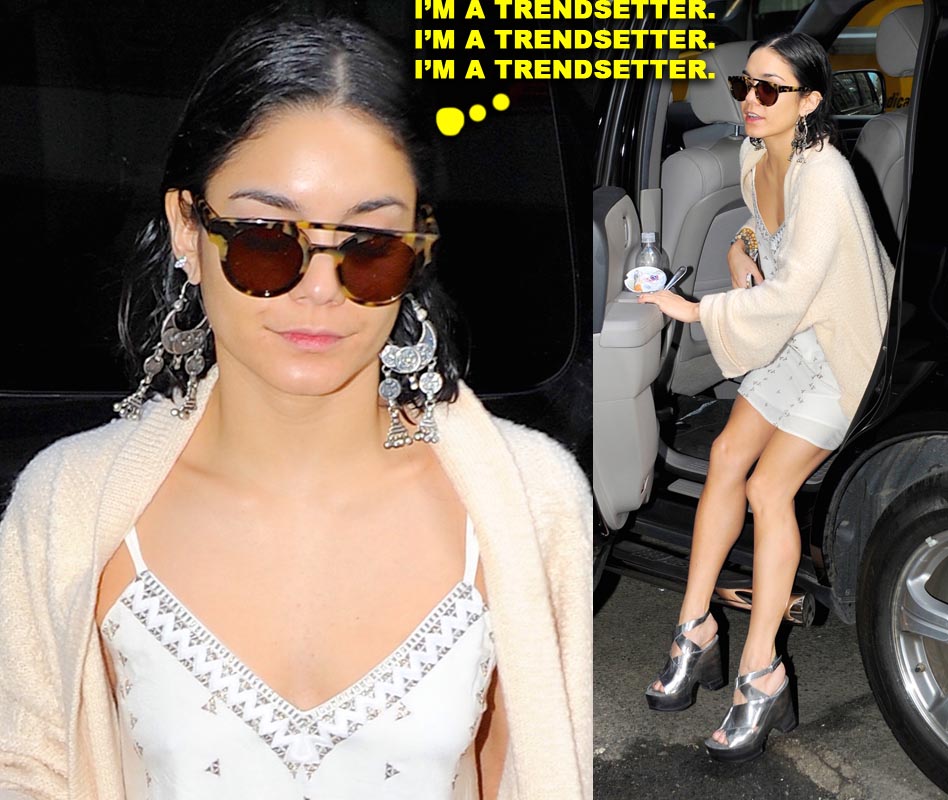 Vanessa Hudgens seen out and about in NYC