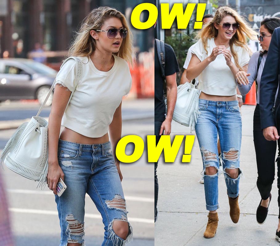 Gigi Hadid Out With A Friend In NYC