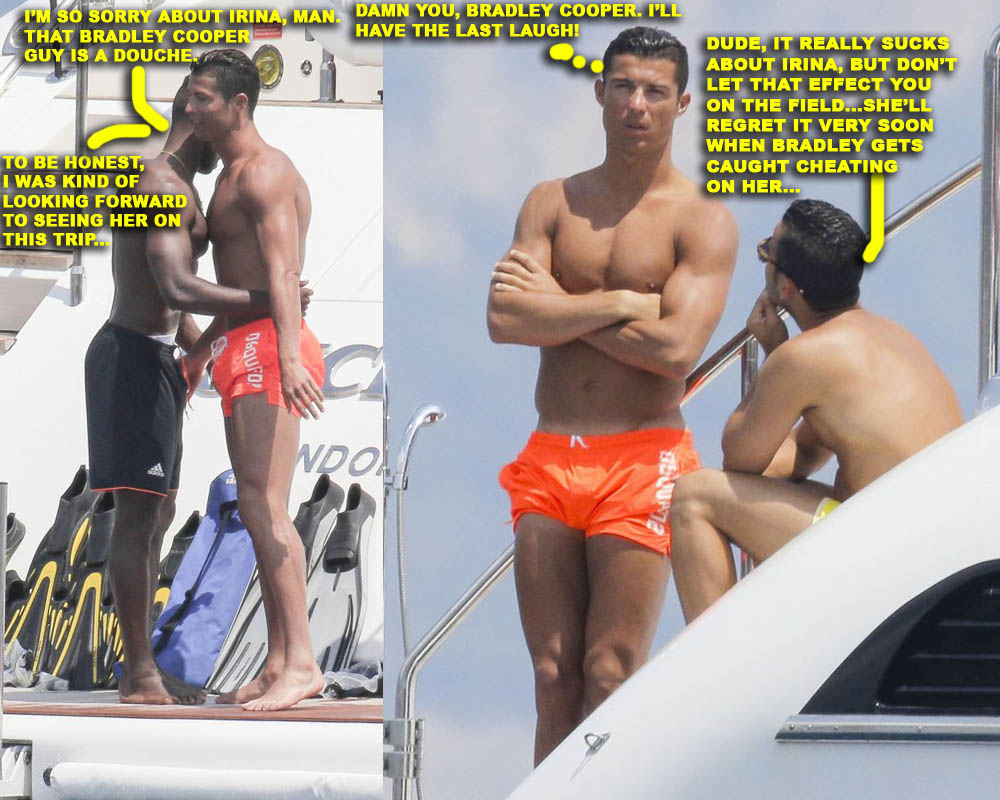 Semi-Exclusive... Cristiano Ronaldo Relaxes On A Yacht