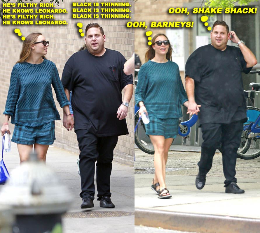 EXCLUSIVE: Jonah Hill and girlfriend Camille get caught up in the pouring rain while out in SoHo in New York City