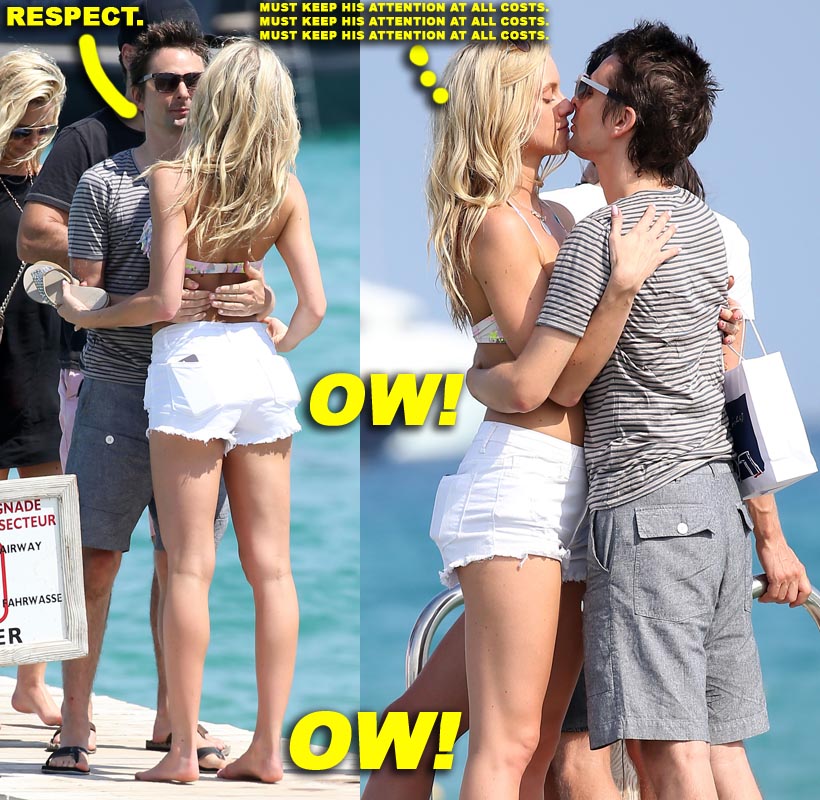 Matt Bellamy & Elle Evans Pack On The PDA At Club 55