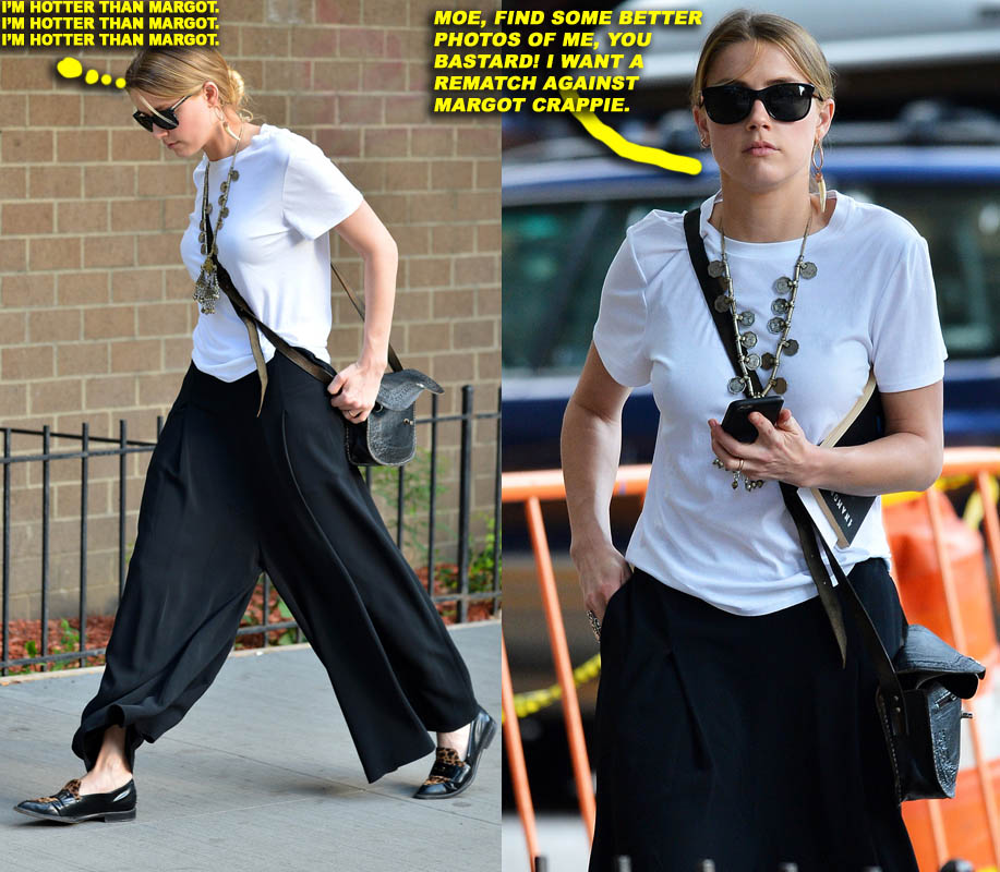 Amber Heard seen out and about in Soho, NYC