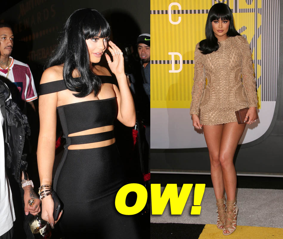 Kylie Jenner and Tyga arrive and leave the MTV VMA's after party in West Hollywood