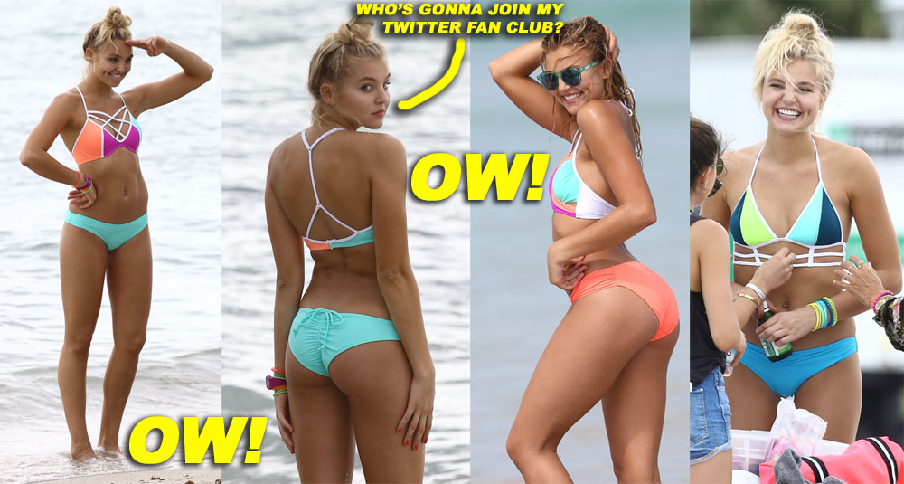 Rachel Hilbert Doing A Victoria's Secret Photo Shoot