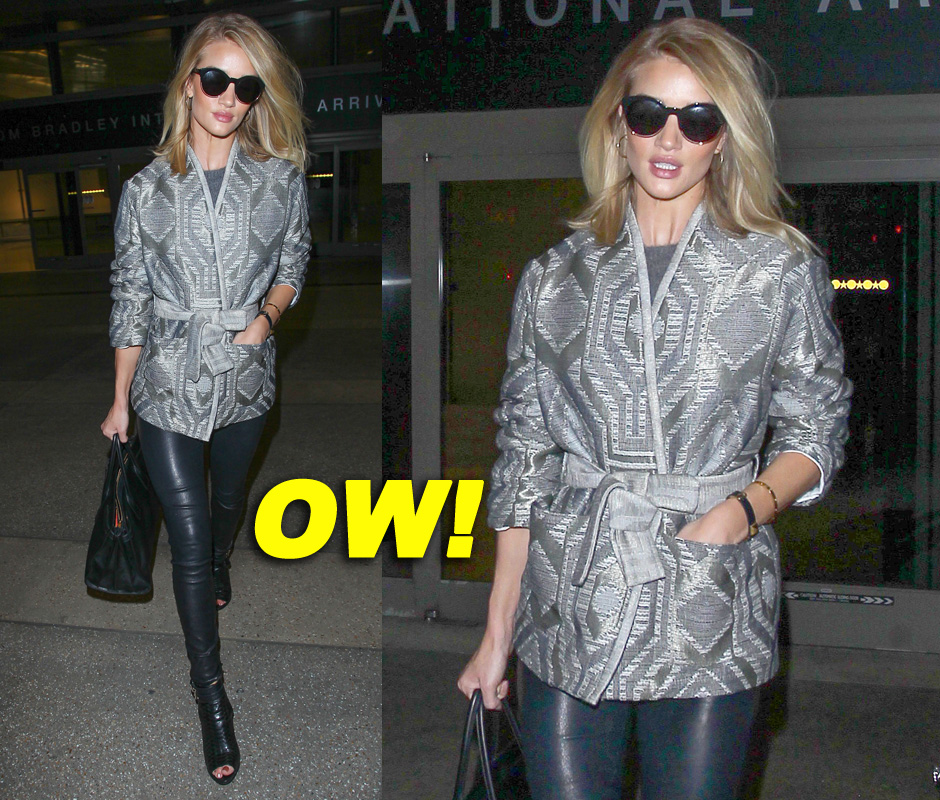Rosie Huntington-Whiteley Lands In Los Angeles
