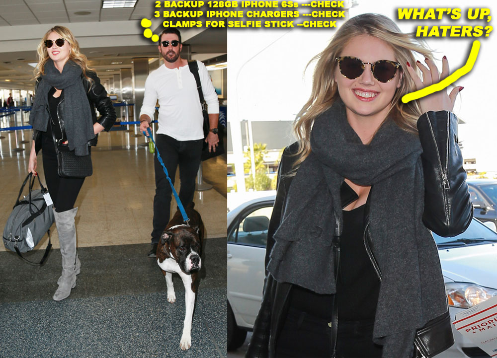 Kate Upton Catches A Flight At LAX