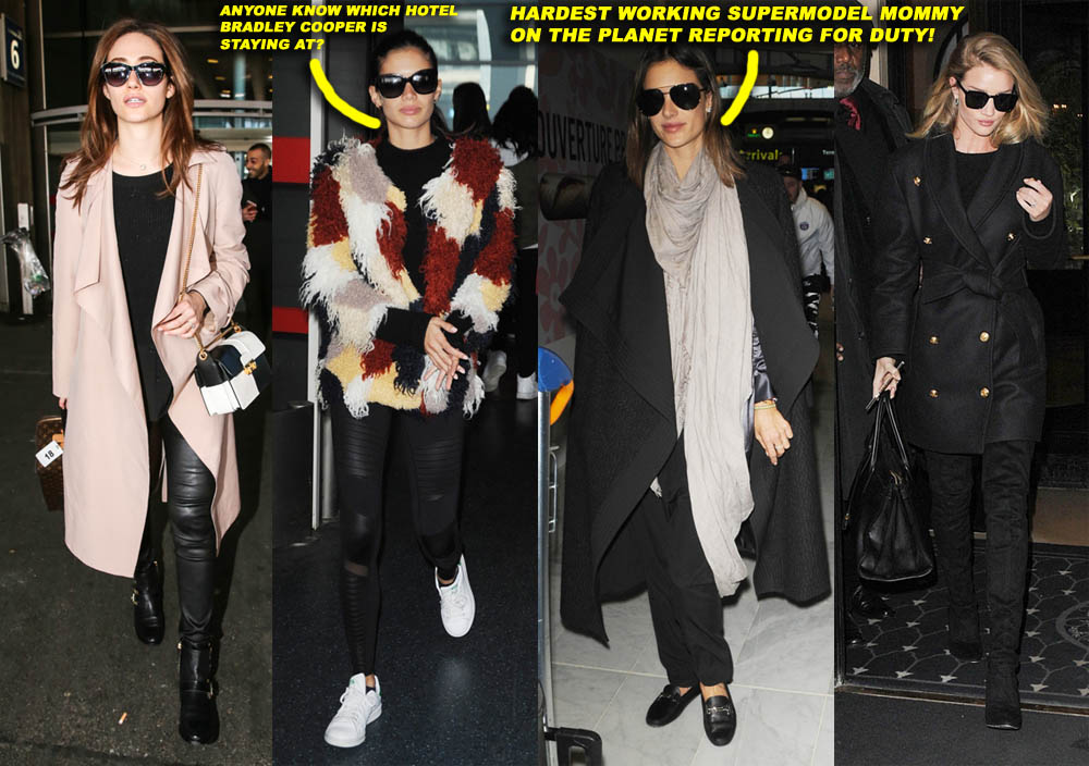 Emmy Rossum Touches Down In Paris