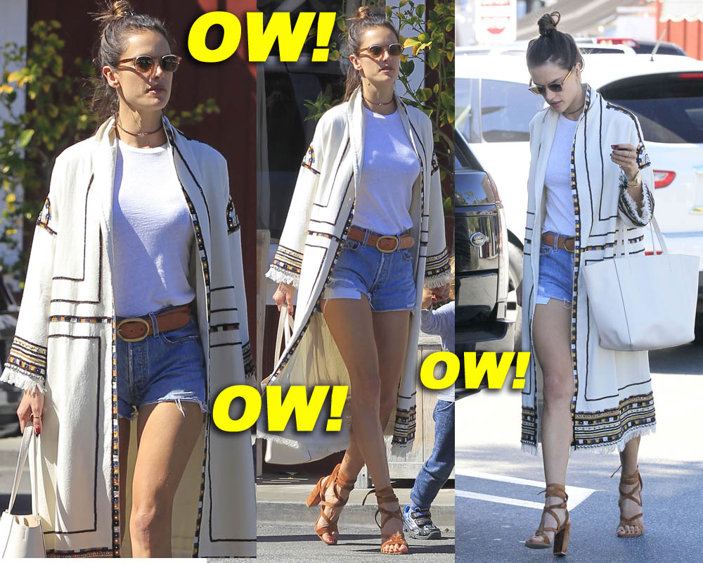 Alessandra Ambrosio & Son Out Shopping In Brentwood