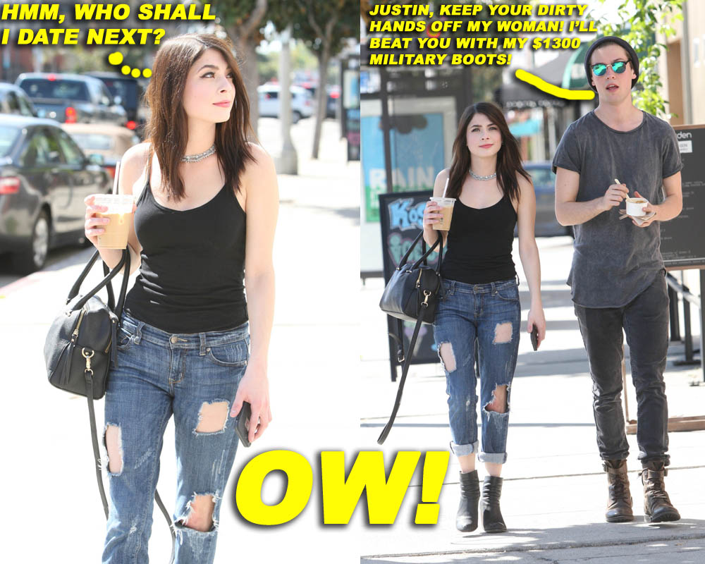 EXCLUSIVE: Actress Niki Koss and her friend actor Torran Kitts seen out and about in West Hollywood