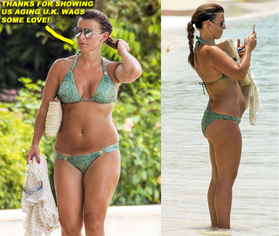 Coleen Rooney Vacations In Barbados With Her Sons