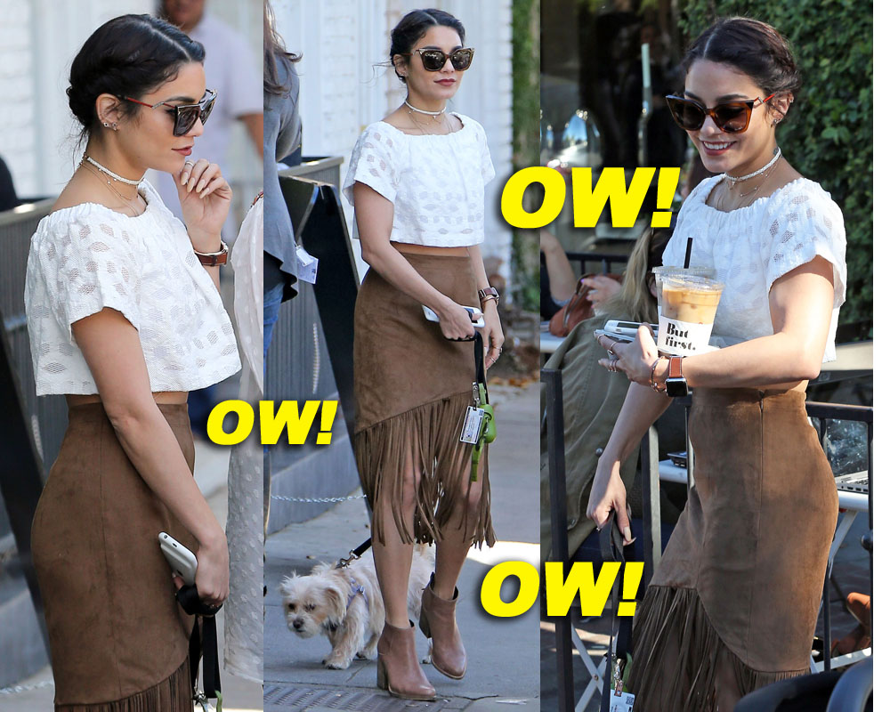 Vanessa Hudgens Out And About With Friends In Hollywood