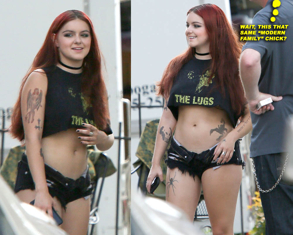 Exclusive... Ariel Winter On The Set Of 'Dog Years'