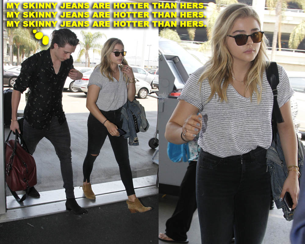 Brooklyn Beckham and Chloe Moretz spotted catching a flight out of LAX together