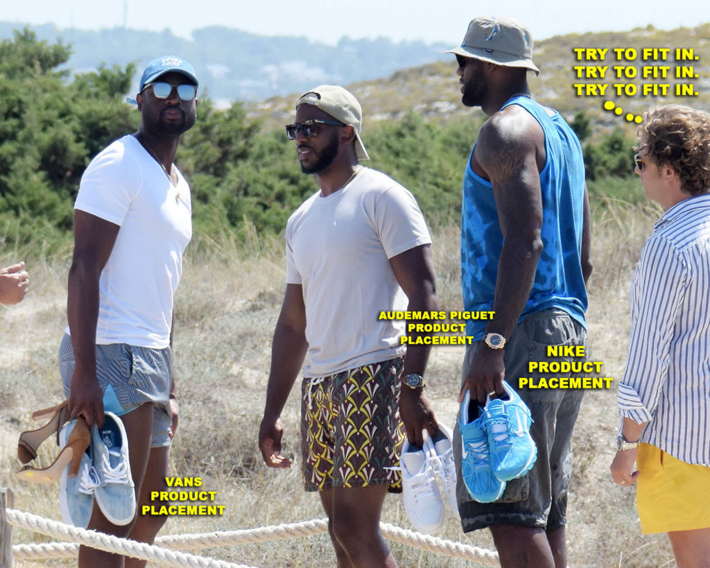Dwayne Wade, Lebron James & Chris Paul Vacation In Ibiza