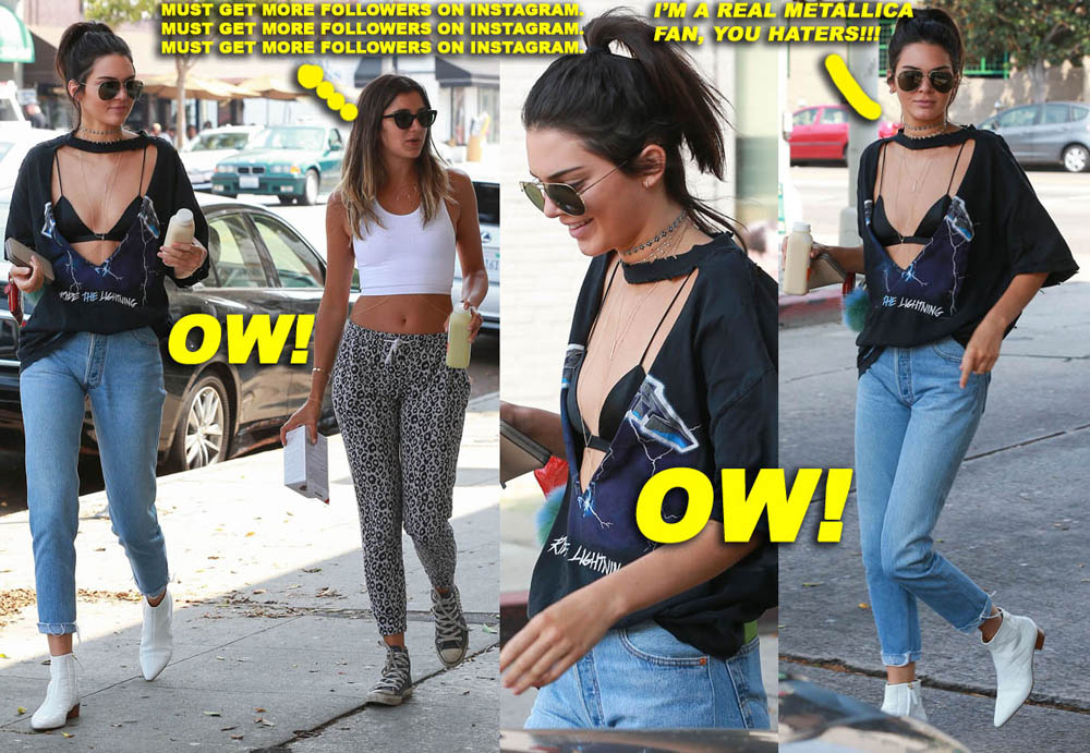 Kendall Jenner Stops For Juice With Friends In Beverly Hills