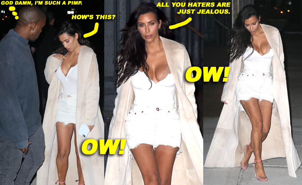 Kim Kardashian & Kanye West Out For The Night In NYC