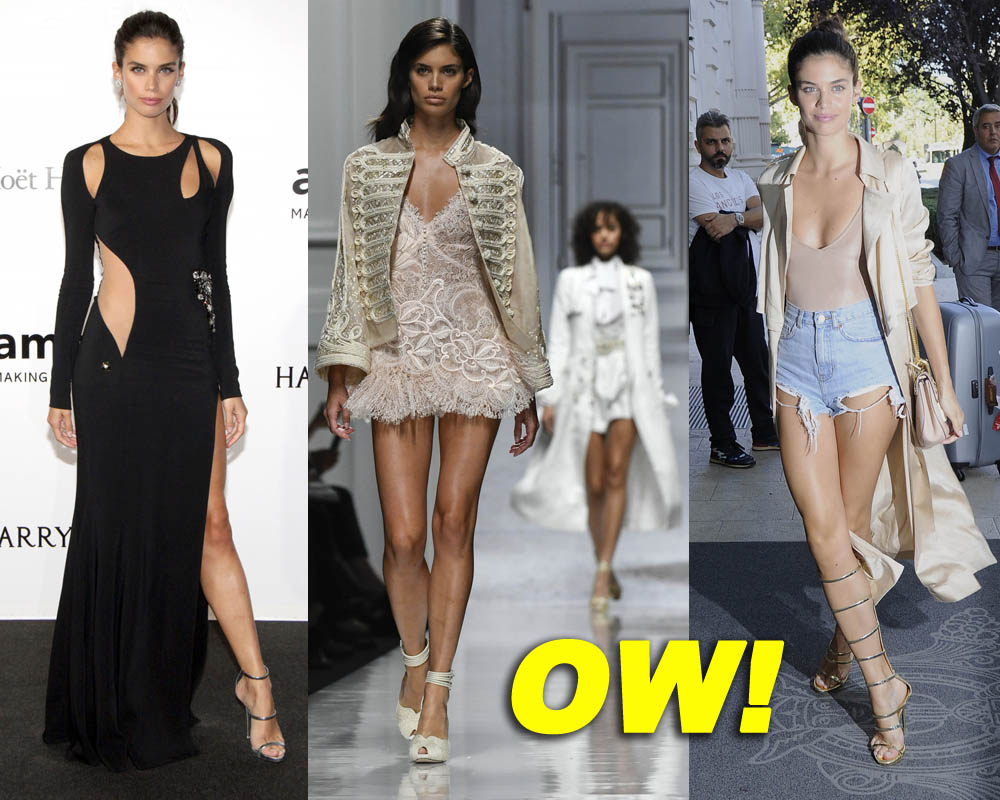 Sara Sampaio at the amfAR gala during Milan Fashion Week