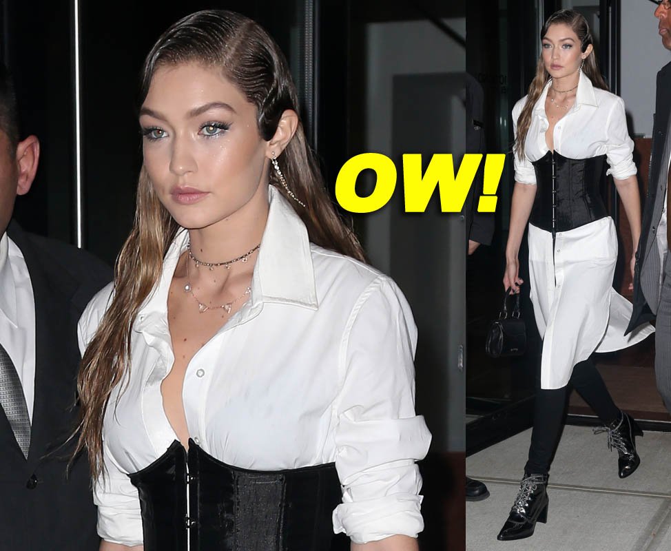 Gigi Hadid Leaves Her Home In NYC