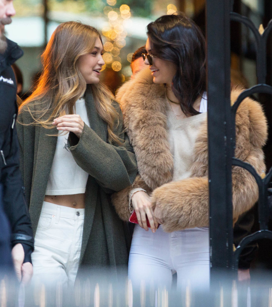 Gigi Hadid & Kendall Jenner Go Shopping In Paris