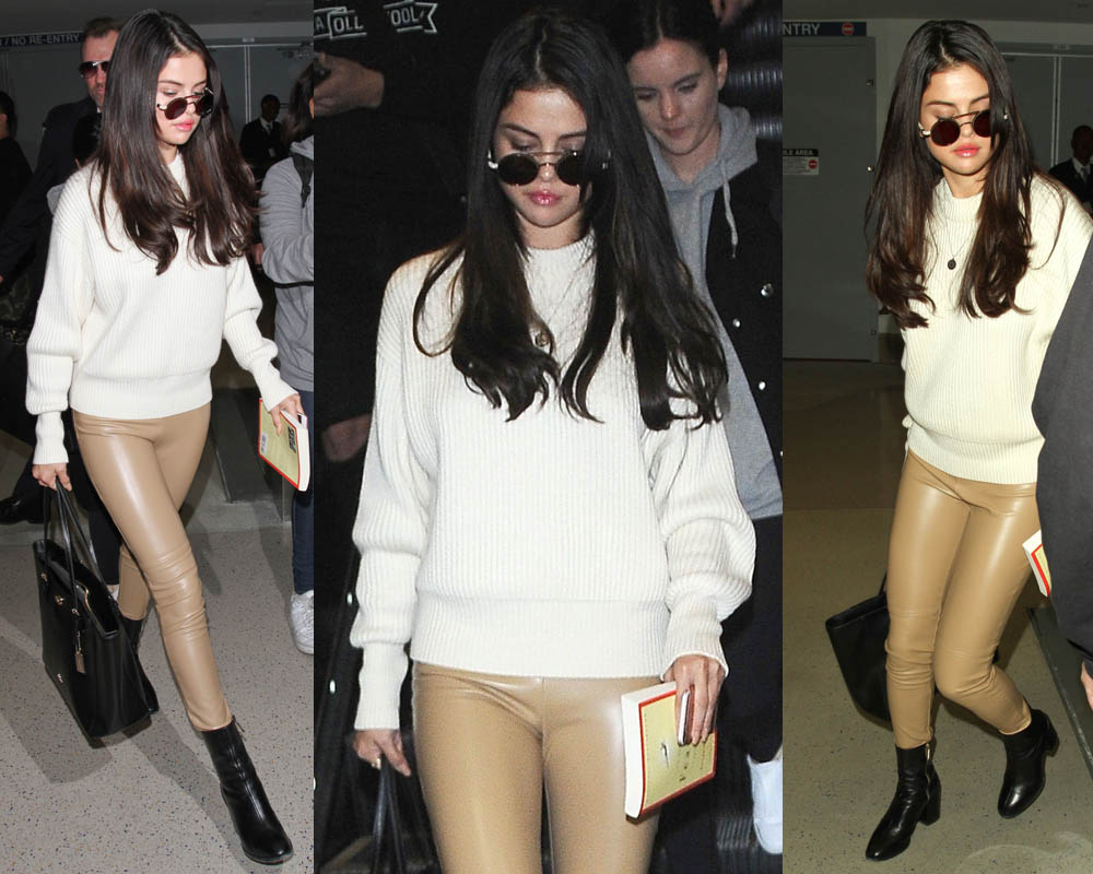 Selena Gomez Looks Chic At LAX