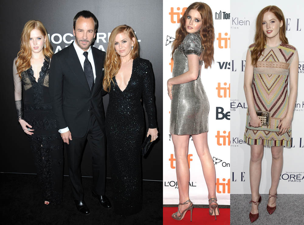 Ellie Bamber, Tom Ford, and Isla Fisher