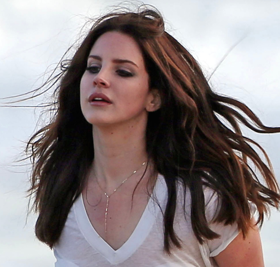 EXCLUSIVE: Lana Del Rey gets wet and wild with  some hot young guys as she films her new new music video on the beach in Marina Del Rey