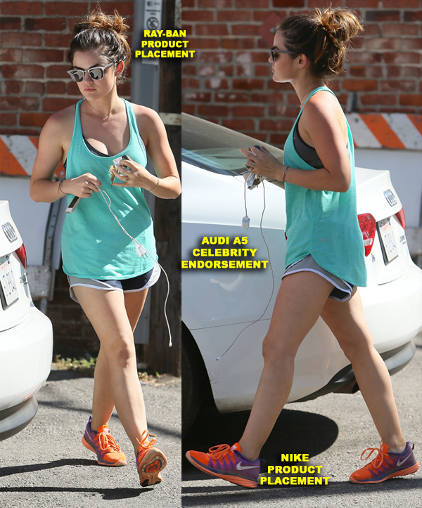Click To See Photo Lucy Hale seen leaving a gym