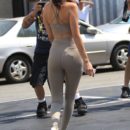 52136018 Model Bella Hadid and her father Mohamed Hadid are spotted out for lunch in Beverly Hills, California on July 29, 2016. Bella could be seen sweating through her tight pants near her crotch. FameFlynet, Inc - Beverly Hills, CA, USA - +1 (310) 505-9876